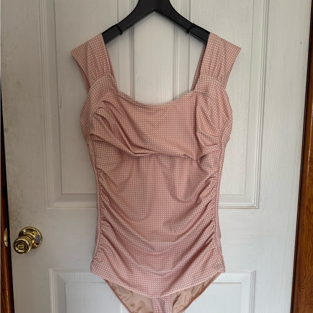 Pink Ruched Women's Bodysuit